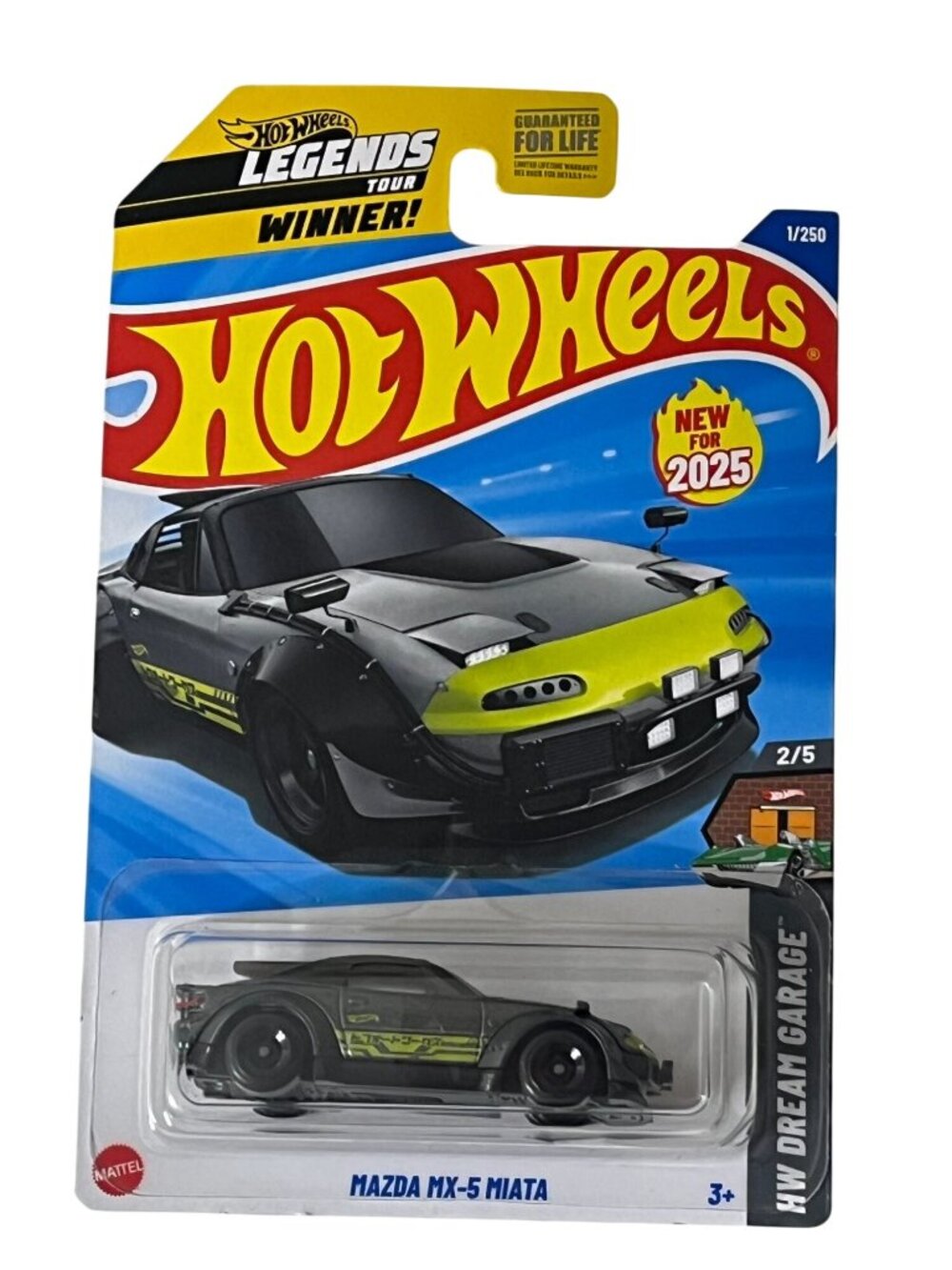 Hot Wheels Mazda MX-5 Miata Tour Winner HW Dream Garage Diecast New